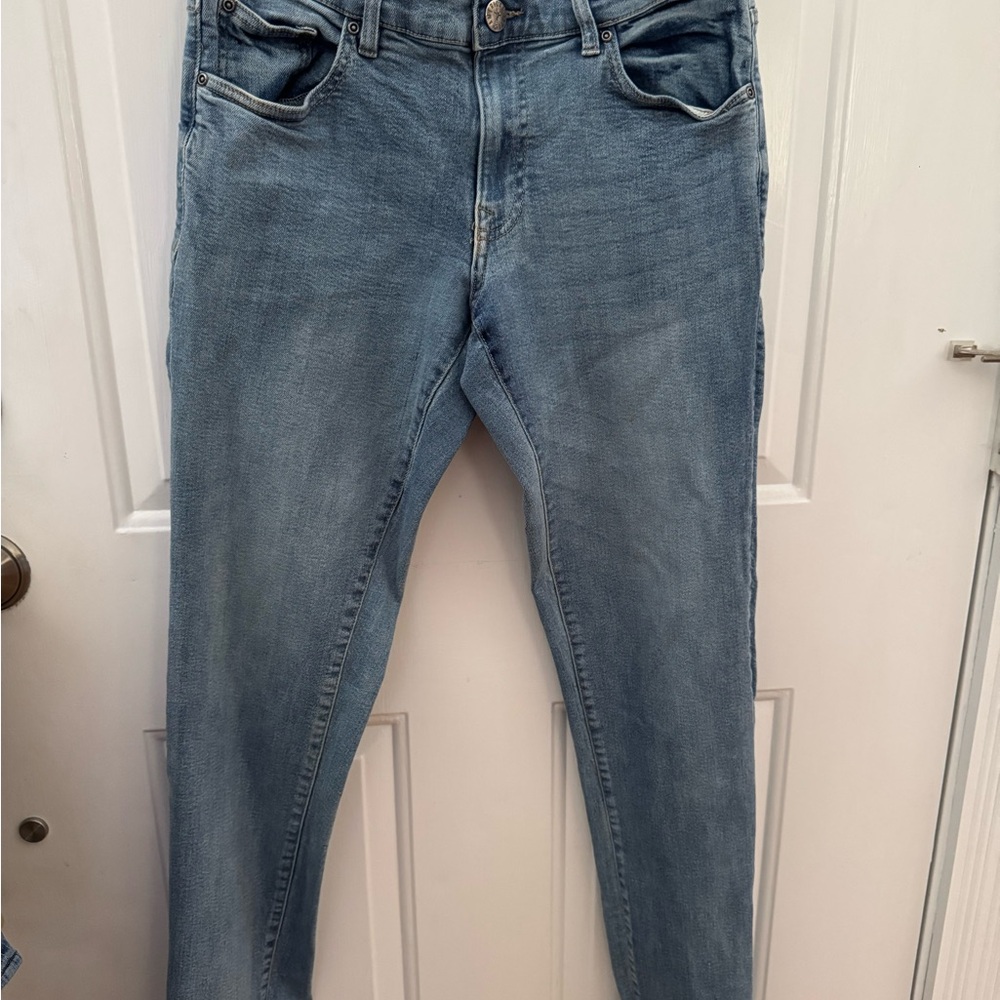 Men's Denim Slim Jeans in Light Blue